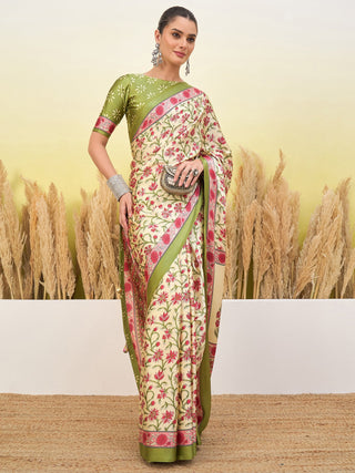 Vedanshi Classic Semi Modal Saree for Traditional Functions ClothsVilla