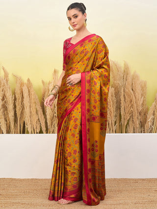 Vedanshi Classic Semi Modal Saree for Traditional Functions ClothsVilla