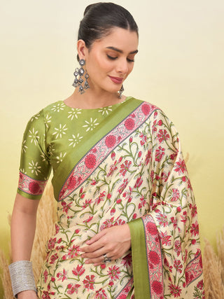 Vedanshi Classic Semi Modal Saree for Traditional Functions ClothsVilla