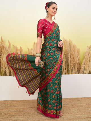 Vedanshi Classic Semi Modal Saree for Traditional Functions ClothsVilla