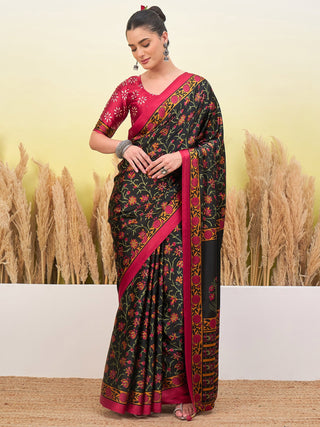 Vedanshi Classic Semi Modal Saree for Traditional Functions ClothsVilla