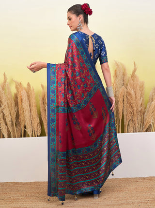 Vedanshi Classic Semi Modal Saree for Traditional Functions ClothsVilla