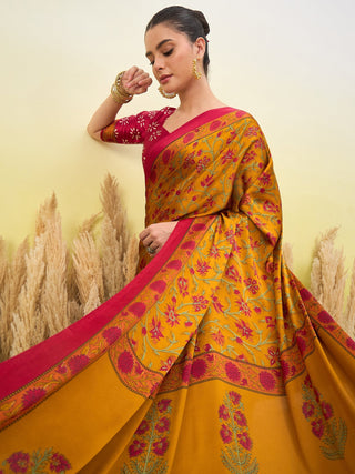 Vedanshi Classic Semi Modal Saree for Traditional Functions ClothsVilla