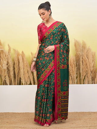 Vedanshi Classic Semi Modal Saree for Traditional Functions ClothsVilla