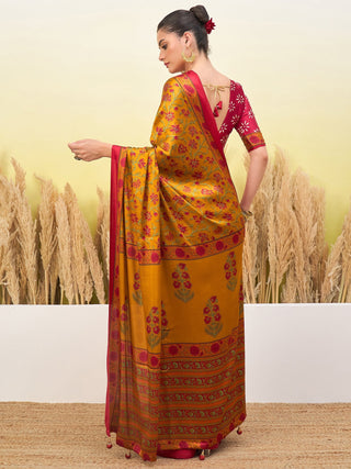 Vedanshi Classic Semi Modal Saree for Traditional Functions ClothsVilla