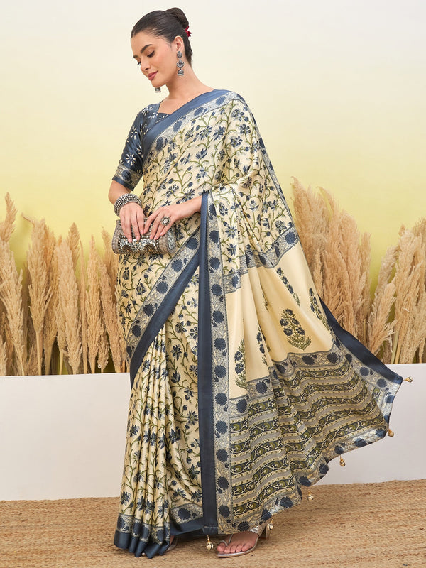 Vedanshi Classic Semi Modal Saree for Traditional Functions ClothsVilla