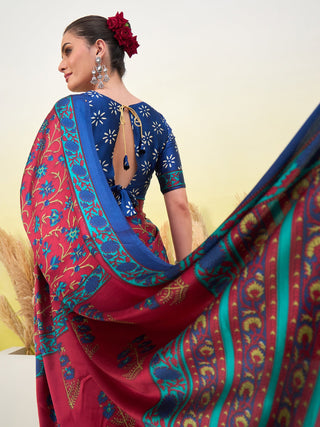 Vedanshi Classic Semi Modal Saree for Traditional Functions ClothsVilla