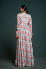 Load image into Gallery viewer, Vibrant Multi-Colored Georgette Dress with Elegant Prints ClothsVilla