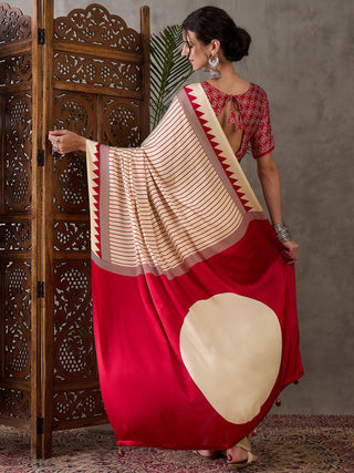 Vihana Graceful Semi Modal Saree for Ethnic Celebrations ClothsVilla