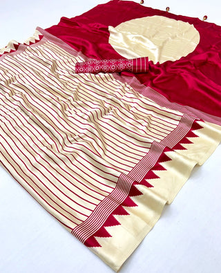 Vihana Graceful Semi Modal Saree for Ethnic Celebrations ClothsVilla