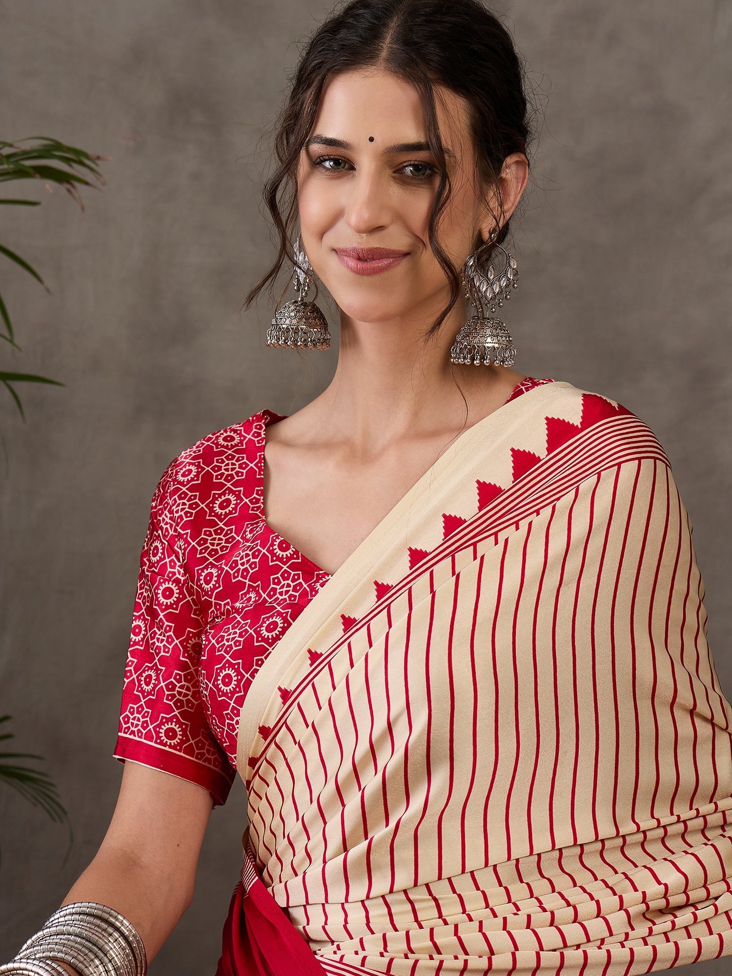 Vihana Graceful Semi Modal Saree for Ethnic Celebrations ClothsVilla