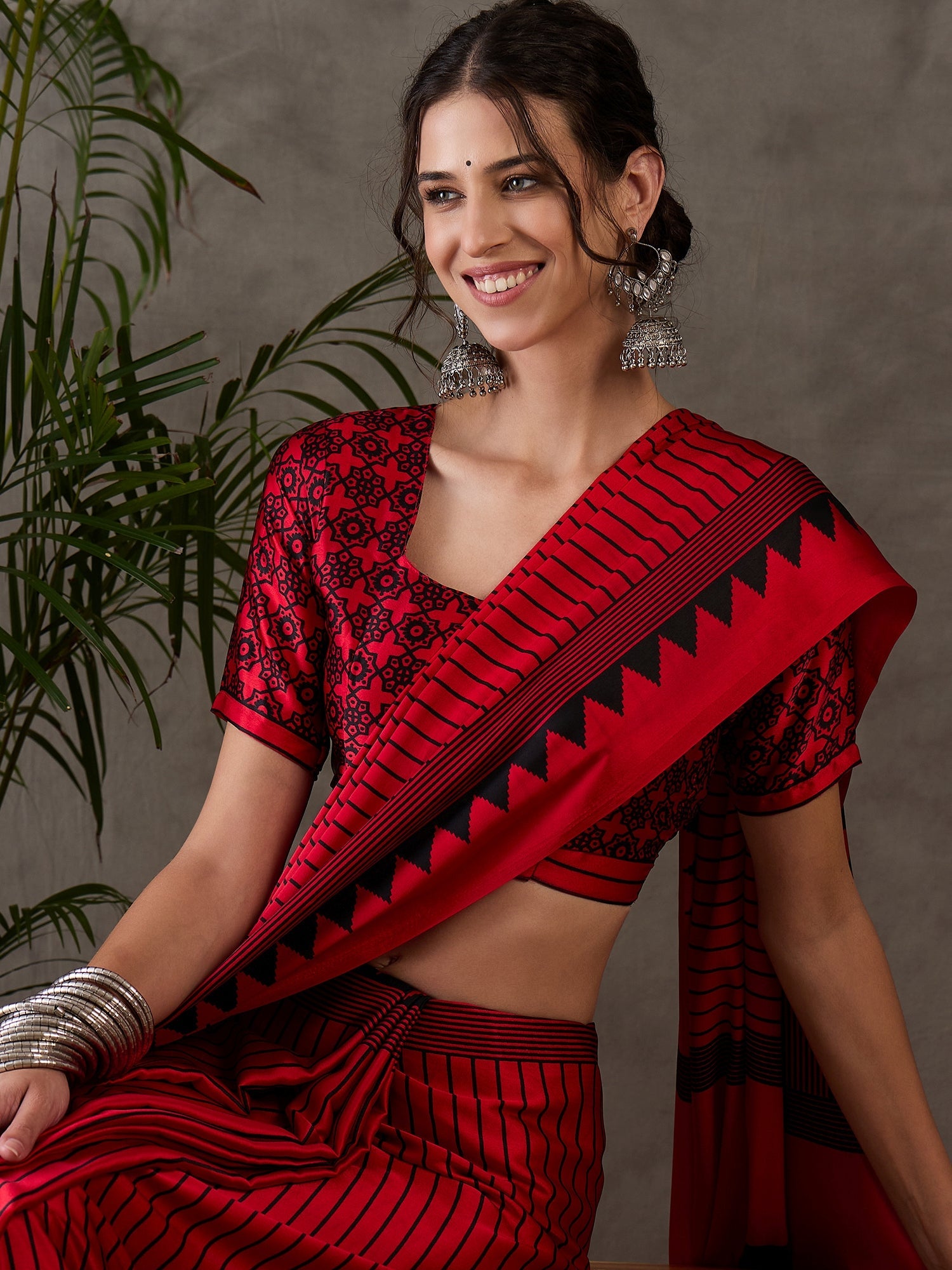 Vihana Graceful Semi Modal Saree for Ethnic Celebrations ClothsVilla
