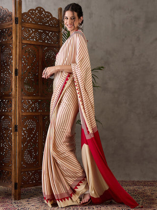 Vihana Graceful Semi Modal Saree for Ethnic Celebrations ClothsVilla
