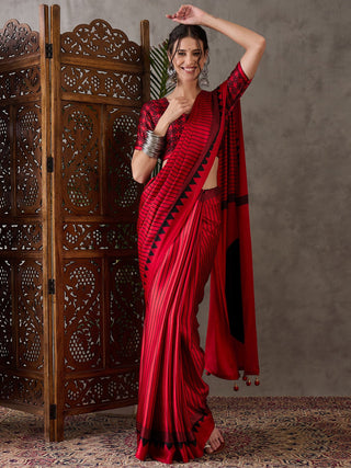 Vihana Graceful Semi Modal Saree for Ethnic Celebrations ClothsVilla
