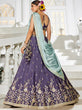 Load image into Gallery viewer, Violet Elegant Chiffon Embroidered Lehenga Set with Dupatta &amp; Blouse ClothsVilla