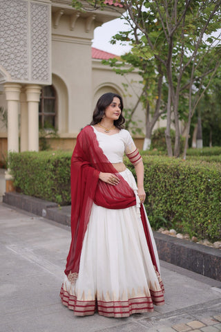 Viscose Jacquard Designer Lehenga Choli Clothsvilla