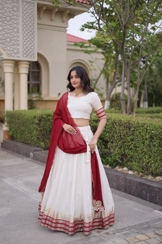 Viscose Jacquard Designer Lehenga Choli Clothsvilla