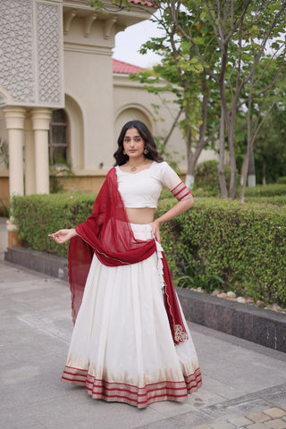 Viscose Jacquard Designer Lehenga Choli Clothsvilla