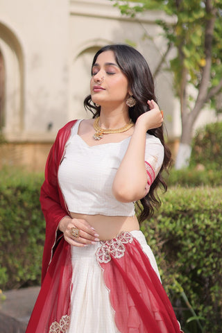 Viscose Jacquard Designer Lehenga Choli Clothsvilla