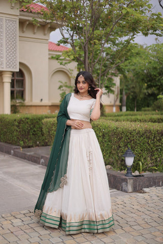 Viscose Jacquard Designer Lehenga Choli Clothsvilla