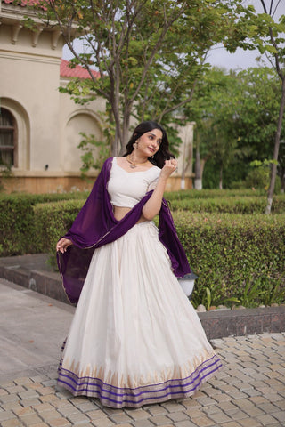 Viscose Jacquard Designer Lehenga Choli Clothsvilla