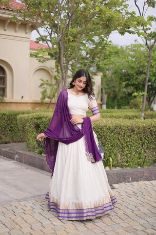 Viscose Jacquard Designer Lehenga Choli Clothsvilla
