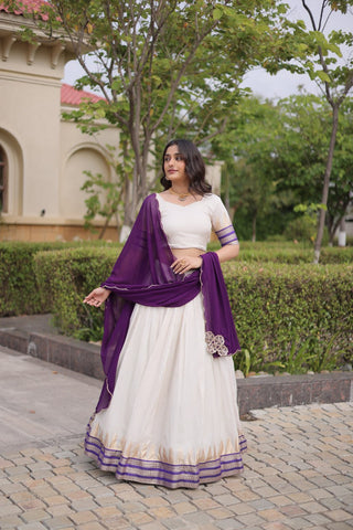 Viscose Jacquard Designer Lehenga Choli Clothsvilla