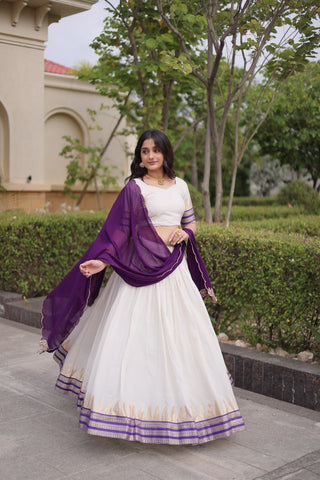 Viscose Jacquard Designer Lehenga Choli Clothsvilla