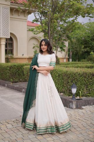 Viscose Jacquard Designer Lehenga Choli Clothsvilla