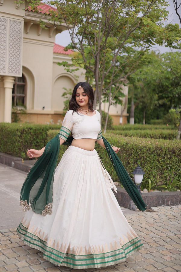 Viscose Jacquard Designer Lehenga Choli Clothsvilla