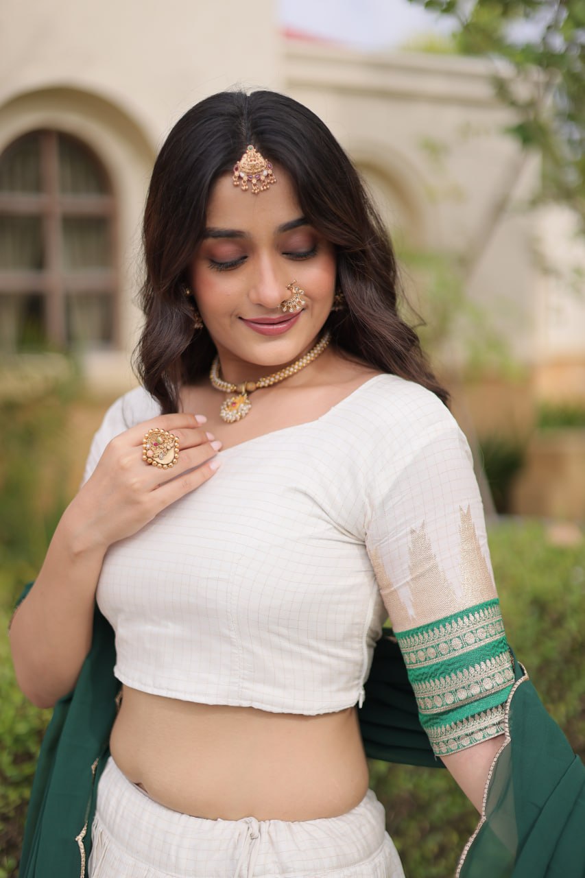 Viscose Jacquard Designer Lehenga Choli Clothsvilla