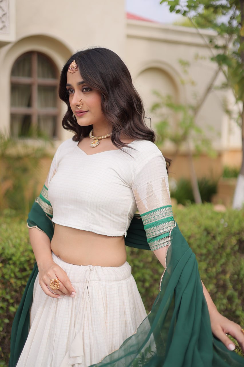 Viscose Jacquard Designer Lehenga Choli Clothsvilla