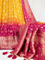 Pure Viscose Red Bandhej Print Saree With Blouse - Complete Your Traditional Look ClothsVilla