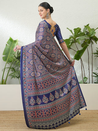Vritara Graceful Semi Modal Saree for Ethnic Celebrations ClothsVilla