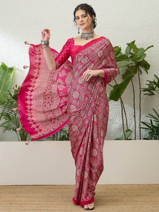 Vritara Graceful Semi Modal Saree for Ethnic Celebrations ClothsVilla