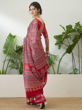 Vritara Graceful Semi Modal Saree for Ethnic Celebrations ClothsVilla