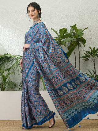 Vritara Graceful Semi Modal Saree for Ethnic Celebrations ClothsVilla