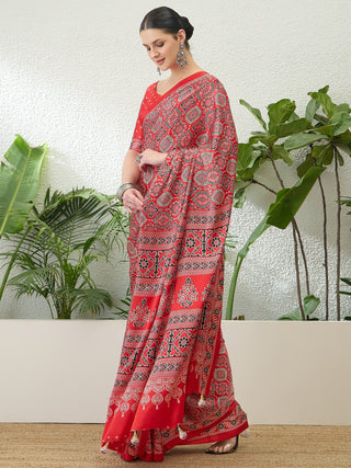 Vritara Graceful Semi Modal Saree for Ethnic Celebrations ClothsVilla