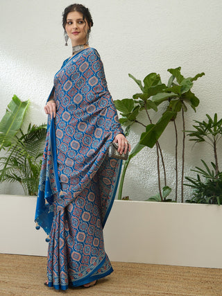 Vritara Graceful Semi Modal Saree for Ethnic Celebrations ClothsVilla