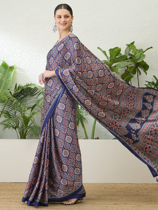 Vritara Graceful Semi Modal Saree for Ethnic Celebrations ClothsVilla