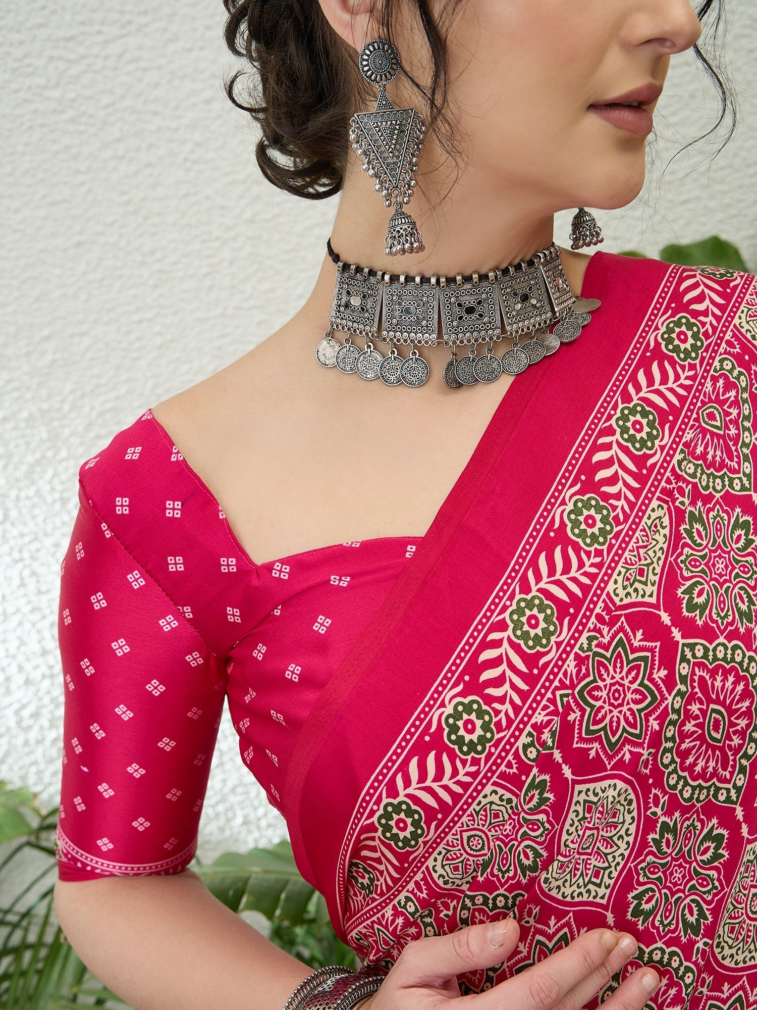 Vritara Graceful Semi Modal Saree for Ethnic Celebrations ClothsVilla