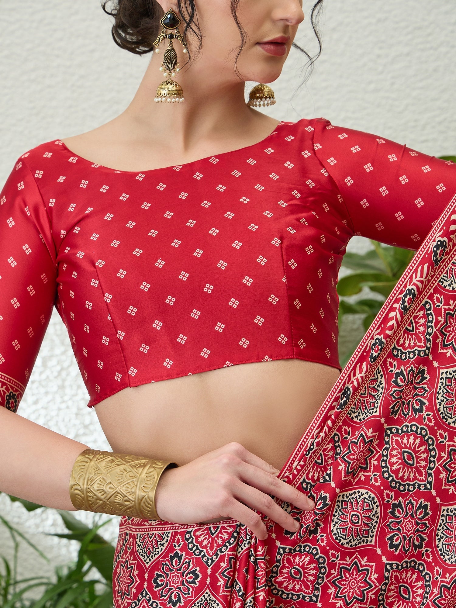 Vritara Graceful Semi Modal Saree for Ethnic Celebrations ClothsVilla