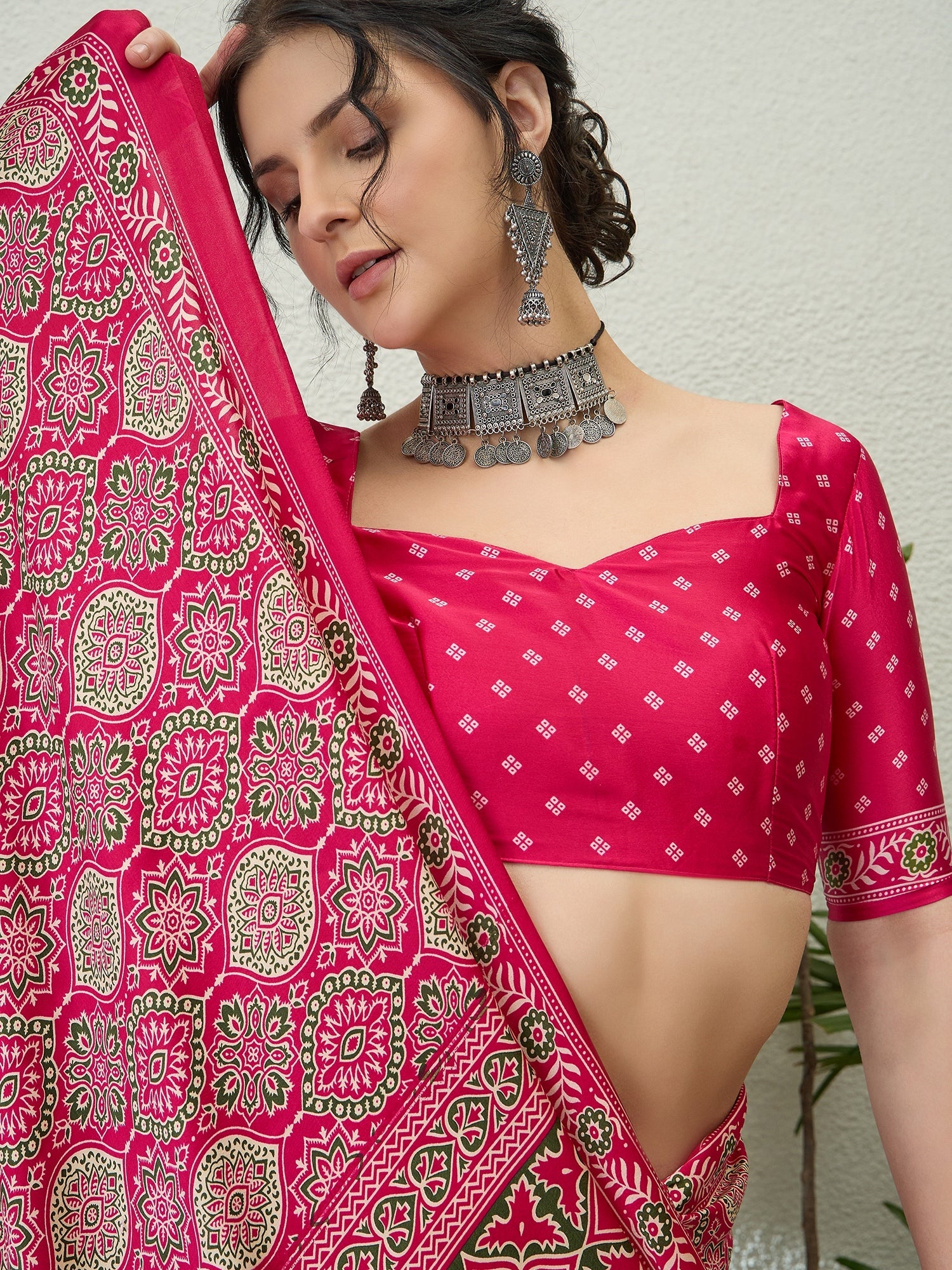 Vritara Graceful Semi Modal Saree for Ethnic Celebrations ClothsVilla