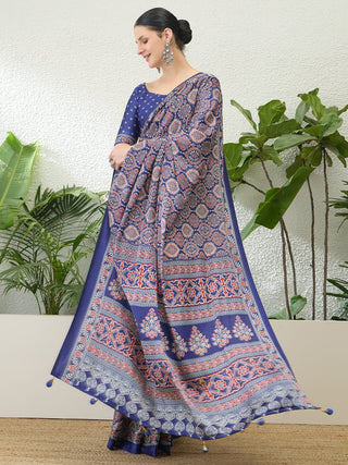 Vritara Graceful Semi Modal Saree for Ethnic Celebrations ClothsVilla