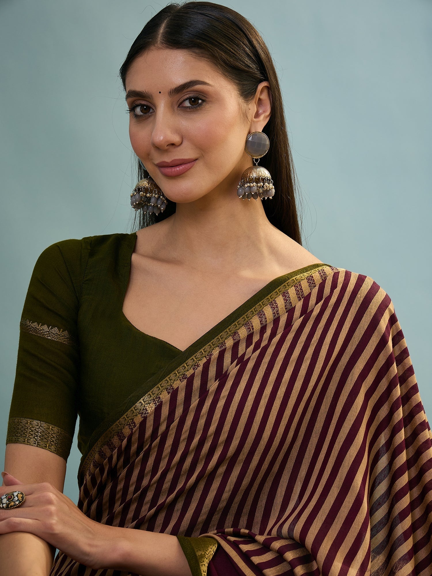 Vyanika Comfortable PV Cotton Saree for Daily & Festive Wear ClothsVilla