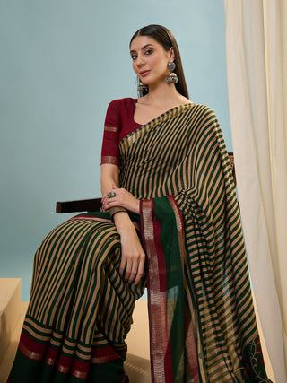 Vyanika Comfortable PV Cotton Saree for Daily & Festive Wear ClothsVilla