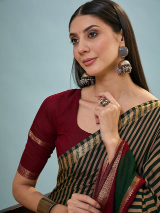 Vyanika Comfortable PV Cotton Saree for Daily & Festive Wear ClothsVilla