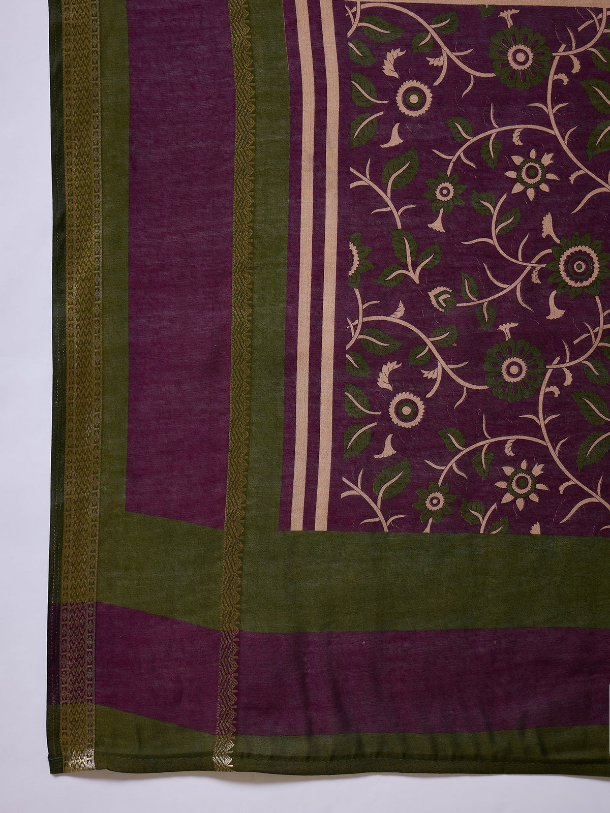 Vyanika Comfortable PV Cotton Saree for Daily & Festive Wear ClothsVilla