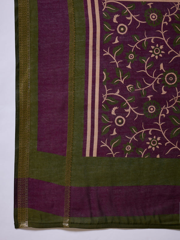 Vyanika Comfortable PV Cotton Saree for Daily & Festive Wear ClothsVilla