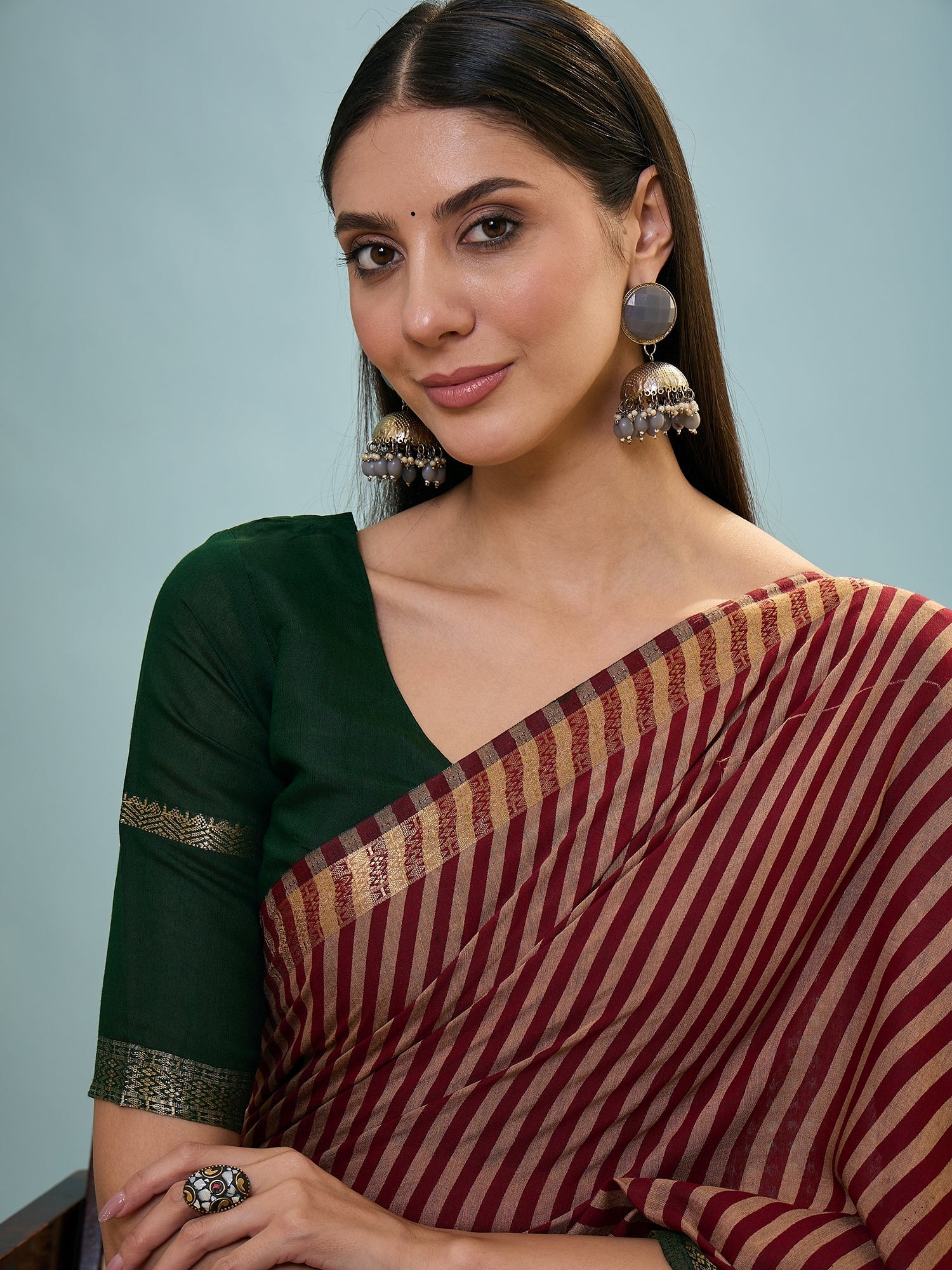 Vyanika Comfortable PV Cotton Saree for Daily & Festive Wear ClothsVilla